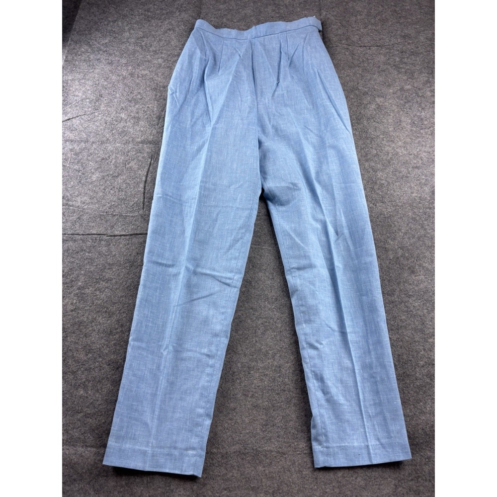 Sears Women's 24x26 Perma Prest Baby blue trouser Dress Pants Old Money VTG 70s